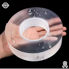 5M Nano Clear Double Sided Grip Tape Traceless Removable Washable Adhesive Gel