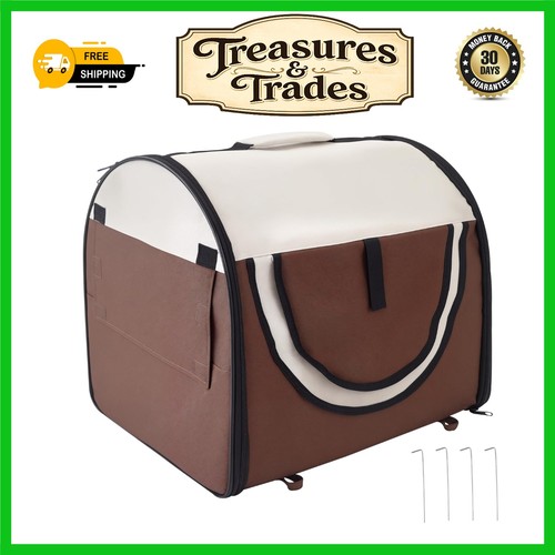 Portable folding pet - folding, crate