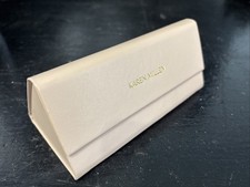 Brand New Karen Millen Fold Flat Trifold SunGlasses Glasses Case Light Pink