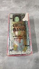 Vintage Metal Coffin Bank