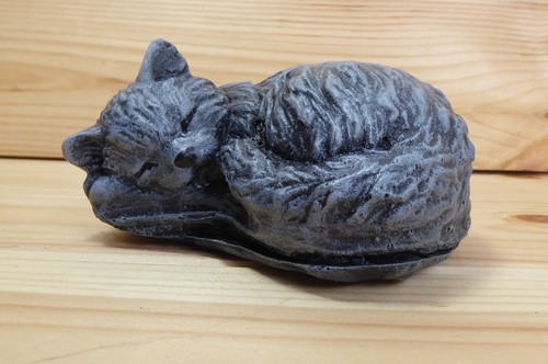 Handcrafted cute sleeping cat - handcrafted,