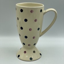 Whittard of Chelsea • Polka Dot • Tall Ceramic Mug • Tea/Chocolate/Coffee Cup