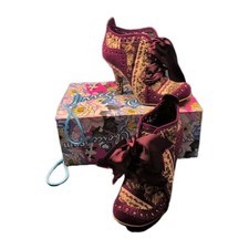 Irregular Choice Size 40 6.5 Abigail’s Party Too Floral Ankle Heels Brand New 