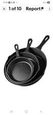 Cast Iron Skillet Set, 3 Piece