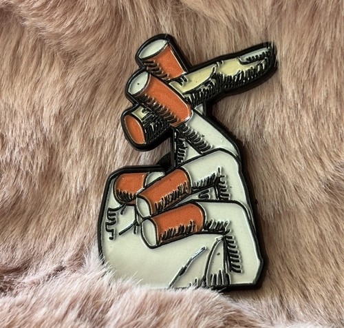 Large surrealist hand enamel - surrealist,