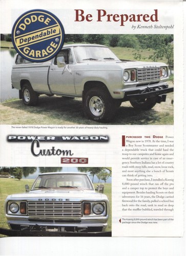 1978 dodge power wagon custom - 1978,