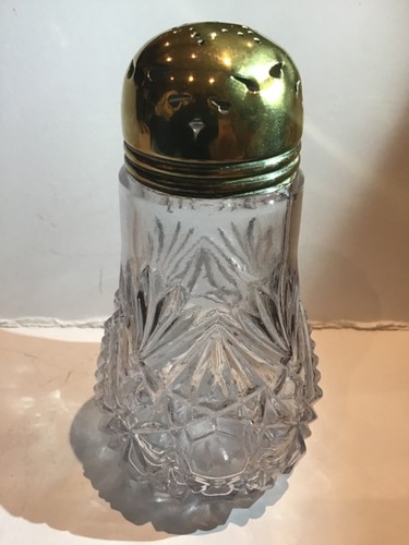 Vintage glass sugar flour - vintage,