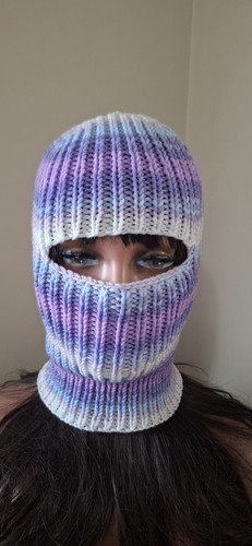 Purple blue gradient knit - purple,