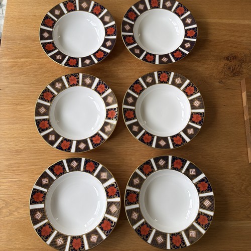 Royal crown derby soup plates - derby,
