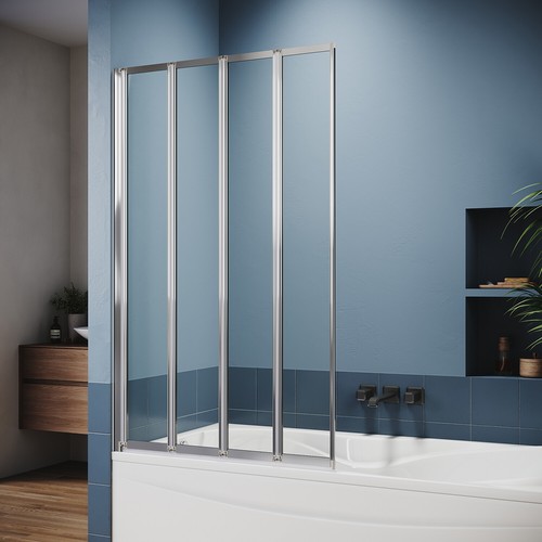 Bath shower screen - shower, bathroom