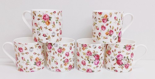Garden roses mugs - mugs, fine