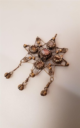 Vtg agate stone necklace - vtg,