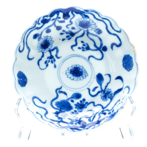 Chinese porcelain saucer blue - porcelain,