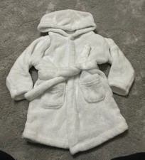 Matalan White Hooded Fluffy