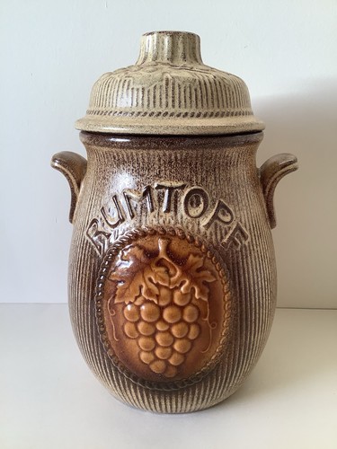 Vintage rumtopf ceramic - vintage,