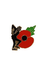 LEST WE FORGET SKA REMEMBERANCE PIN BADGE FREE UK 48HR POST