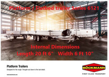 FLATBED TRAILER 20 ft X 6ft