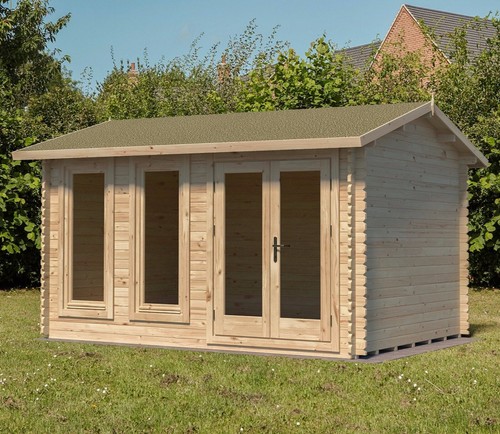 Garden log cabin - log, 4.0m