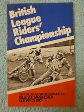 BELLE VUE SPEEDWAY 1972