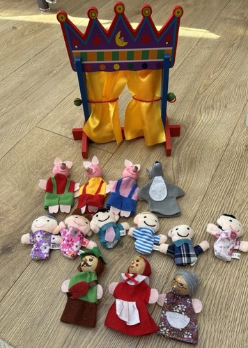 Mini finger puppet stand set - mini,