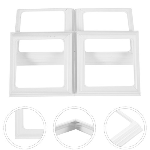 4pcs white vinyl post skirt - 4pcs,