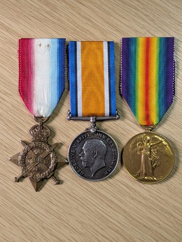 Ww1 medals 1914 trio to - medals,,