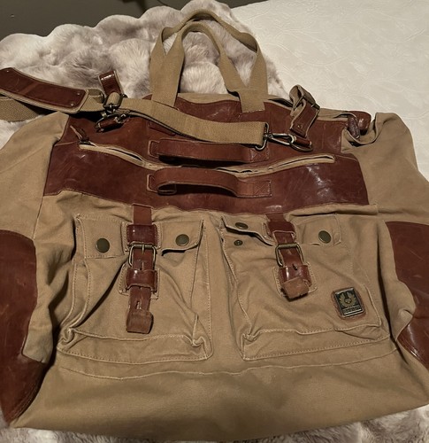 Belstaff men canvas travel - belstaff,