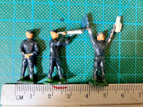 Vintage lead naval figures one - lead,
