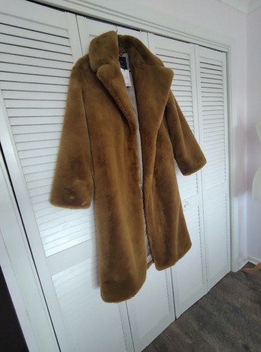 Long brown faux fur - long,