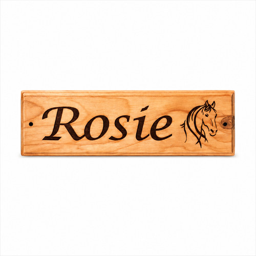 Personalised horse stable door - horse,