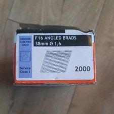 Paslode F16 Straight Brads 63mm x 1.6 Indoor Electro Galv 2000 Pcs