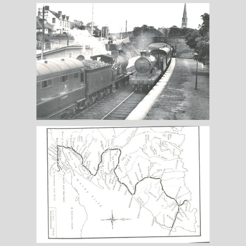 Photograph steam locomotive - steam,