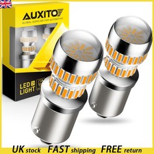 AUXITO 1156 Amber LED Canbus Tail Brake Stop Lights for VW Passat B7 2010-2014