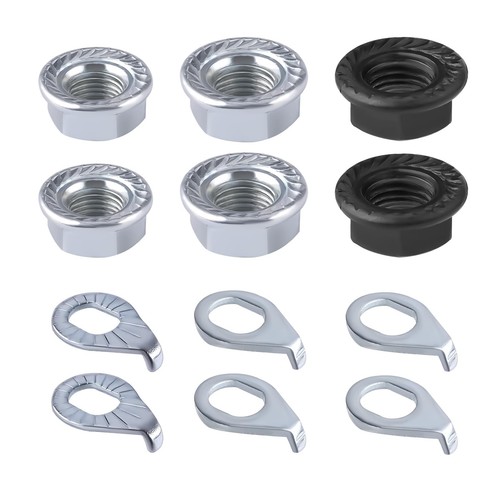 Bike wheel axle - nut, and