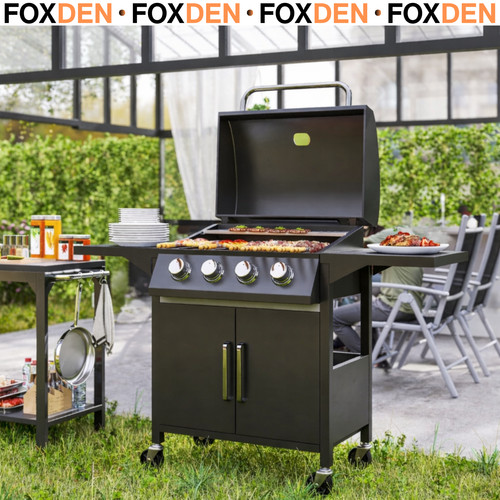 Burner gas bbq grill - 4,