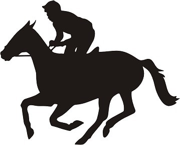 7x5 horse racing - horse, vinyl