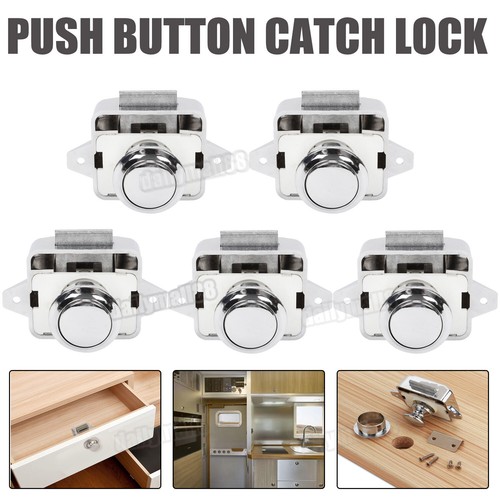 Push button catch lock - 5x,