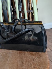 Vintage black patent apd - patent,