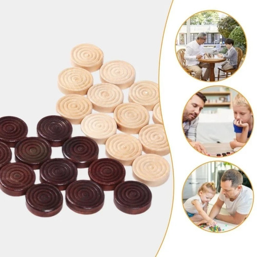 Carrom coins wooden set - set, 24