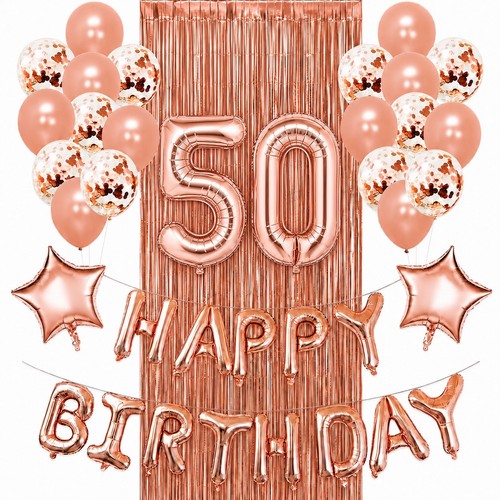 Rose gold foil - gold, happy