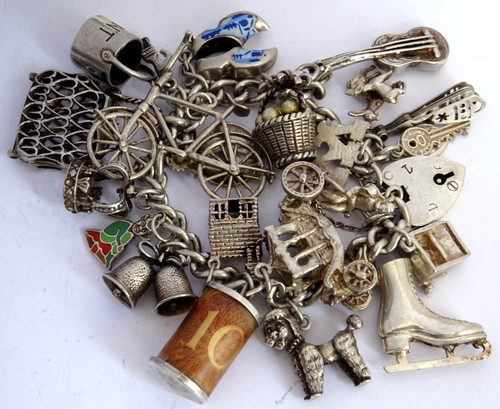 Vintage heavy solid silver
