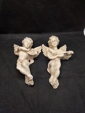 Pair Of Cherub Angel Wall