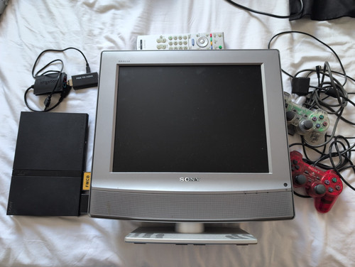 Ps2 slim black console - slim,