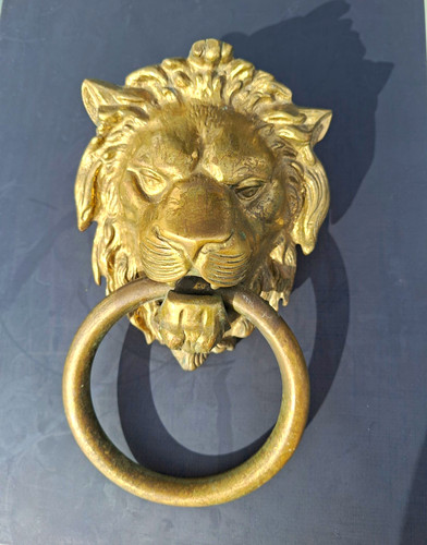 Lion head ring door - ring, knocker