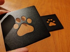 Paw Metal coaster cute paw symbol animal unique bespoke paw homeware