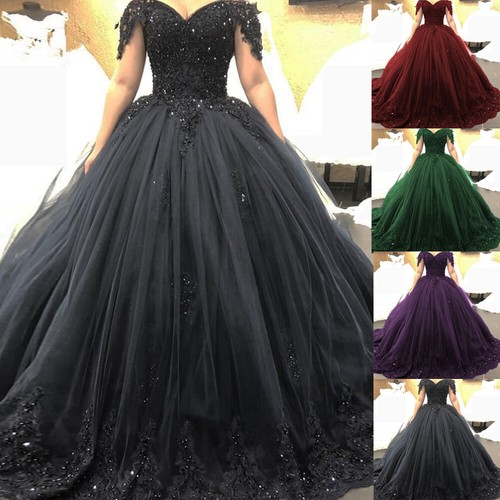 Gothic black wedding dresses - black,