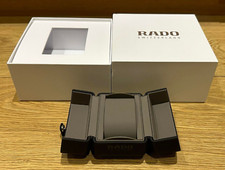 Genuine Original Rado Swiss White Black Watch Travel Box Case Complete