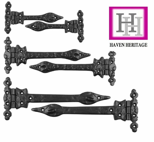 Cast iron spear hinges - cast,
