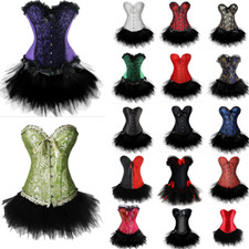Women Basque Top + Tutu Skirt