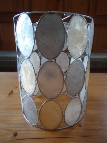 Vintage capiz shell pendant - vintage,
